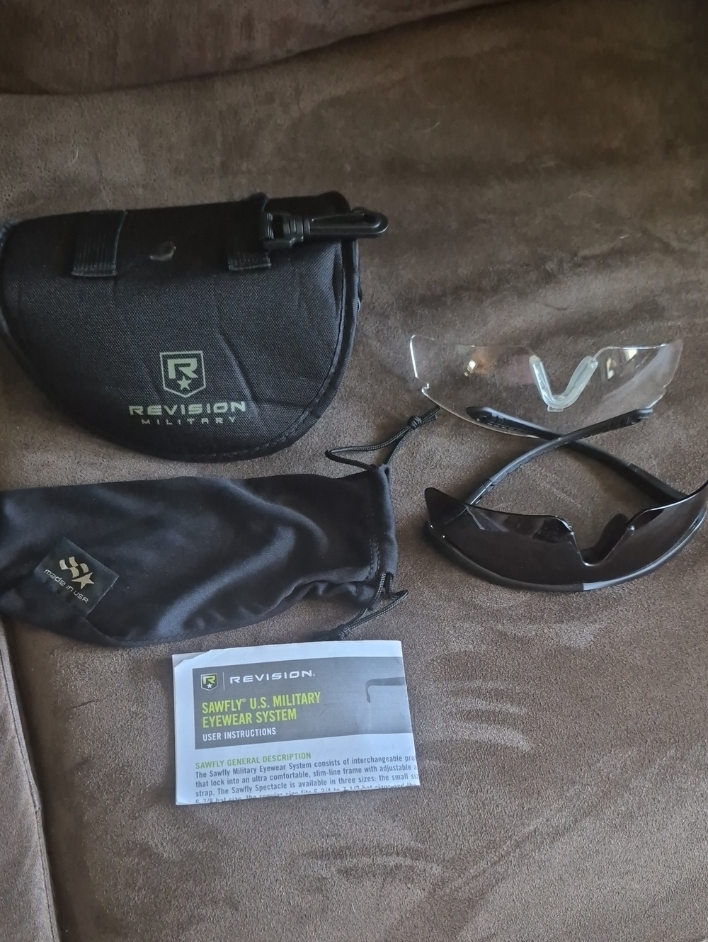 Revision Military Men’s Sawfly Eyewear System - Black with Clear Inserts
